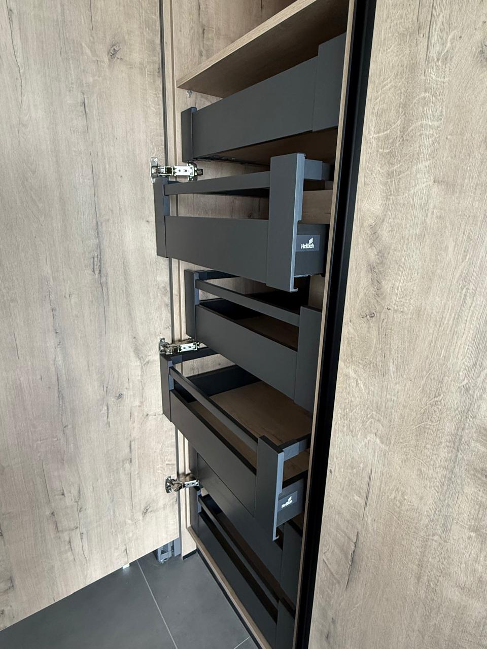Tall Pantry with Internal Pull-Outs — custom cabinetry by Modern Kitchens & Cupboards