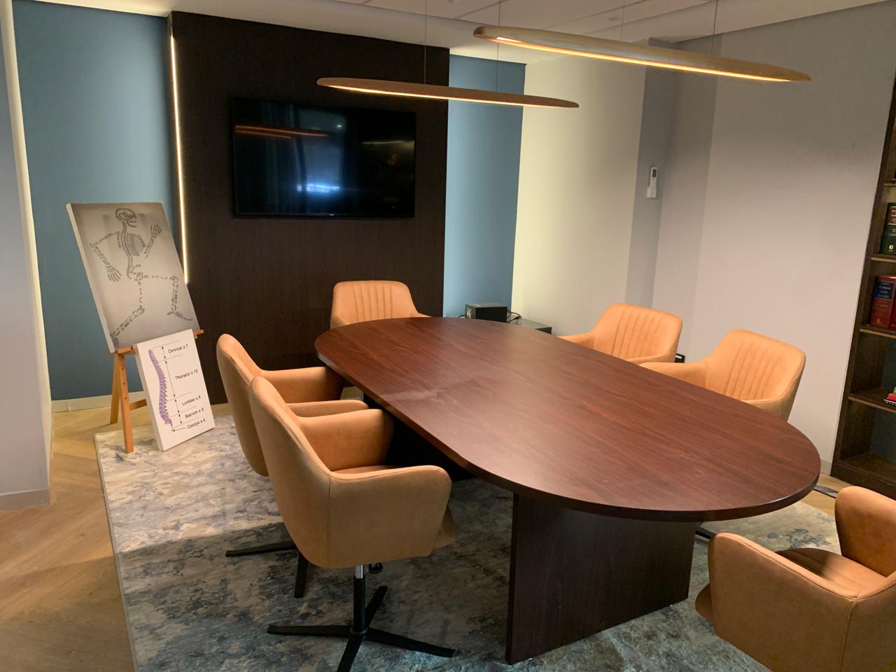 Solid Timber Boardroom Table — custom cabinetry by Modern Kitchens & Cupboards